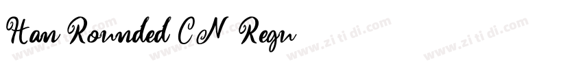 Han Rounded CN Regu字体转换